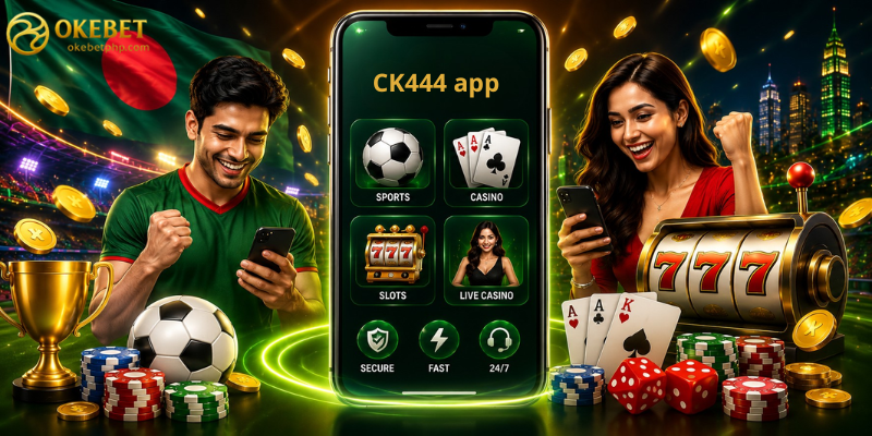 The CK444 app is an online betting and entertainment platform